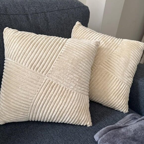 NEW Set of 2 Decorative Throw Pillow Covers 18x18 - Picture 3 of 8